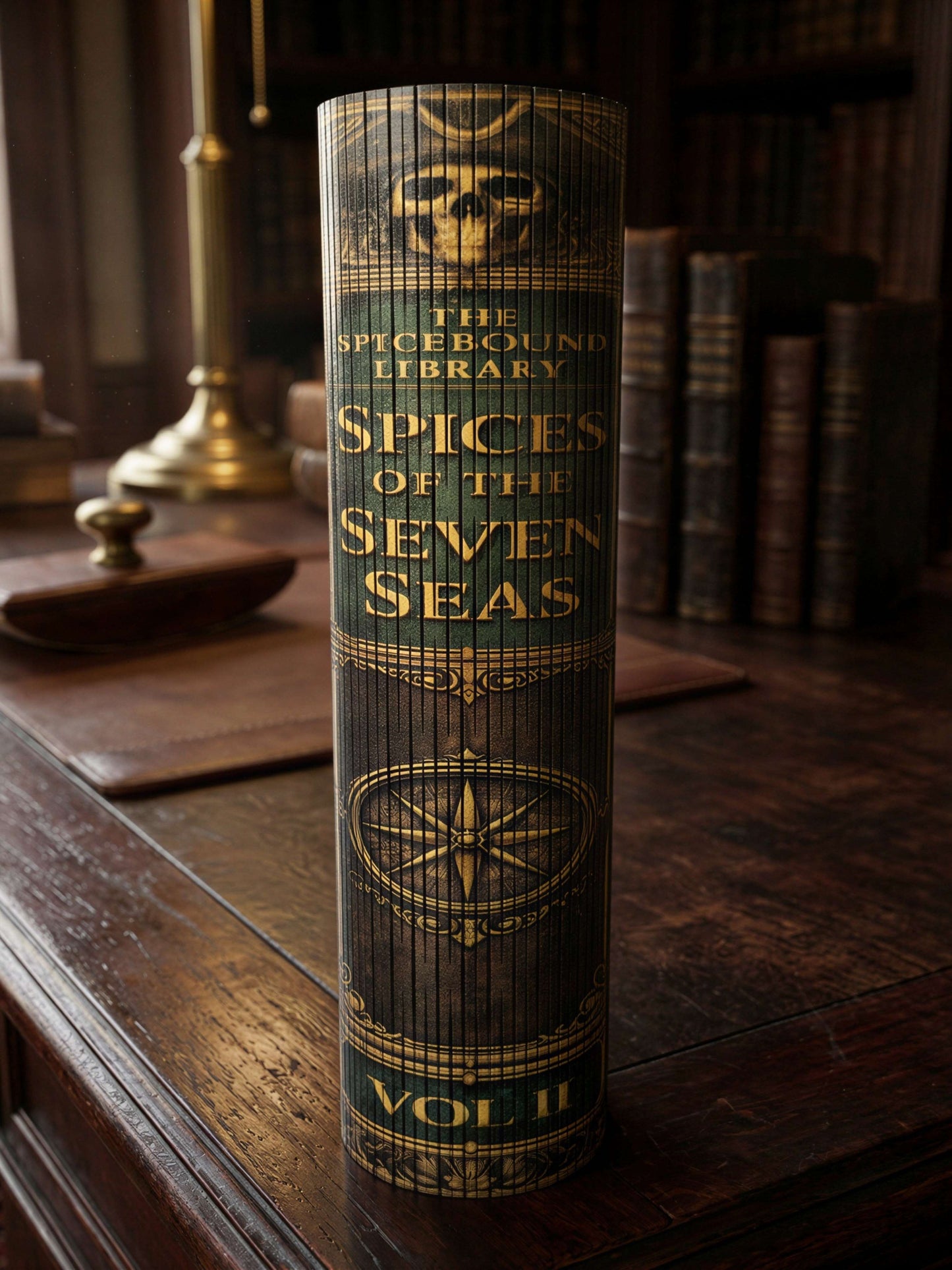 Vol II Spices of the Seven Seas Handmade Wooden Spice Book